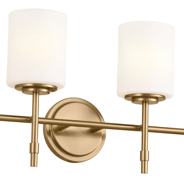 Four Light Bath from the Ali Collection in Brushed Natural Brass Finish by Kichler