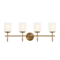 Four Light Bath from the Ali Collection in Brushed Natural Brass Finish by Kichler