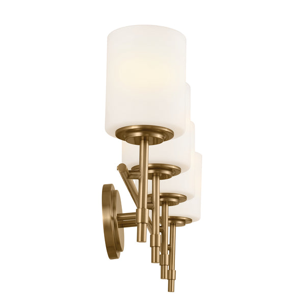 Four Light Bath from the Ali Collection in Brushed Natural Brass Finish by Kichler