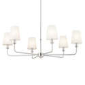 Six Light Chandelier from the Pallas Collection in Polished Nickel Finish by Kichler