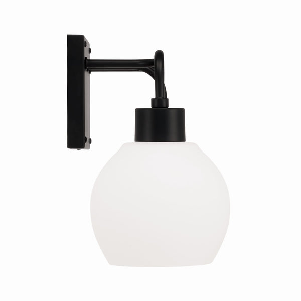 Three Light Vanity from the Tanner Collection in Matte Black Finish by Capital Lighting