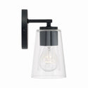 Two Light Vanity from the Portman Collection in Matte Black Finish by Capital Lighting