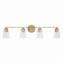 Four Light Vanity from the Portman Collection in Aged Brass Finish by Capital Lighting