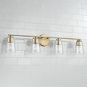 Four Light Vanity from the Portman Collection in Aged Brass Finish by Capital Lighting