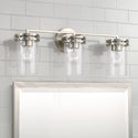 Three Light Vanity from the Fuller Collection in Brushed Nickel Finish by Capital Lighting