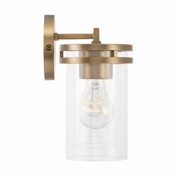 Four Light Vanity from the Fuller Collection in Aged Brass Finish by Capital Lighting