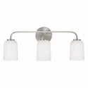 Three Light Vanity from the Lawson Collection in Brushed Nickel Finish by Capital Lighting