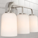 Three Light Vanity from the Lawson Collection in Brushed Nickel Finish by Capital Lighting