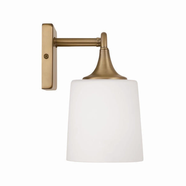 Three Light Vanity from the Presley Collection in Aged Brass Finish by Capital Lighting