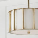 Three Light Semi-Flush Mount from the Bodie Collection in Matte Brass Finish by Capital Lighting
