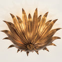 Three Light Semi-Flush Mount from the Eden Collection in Antique Gold Finish by Capital Lighting