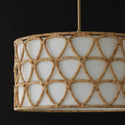 Four Light Pendant from the Tulum Collection in Matte Brass Finish by Capital Lighting