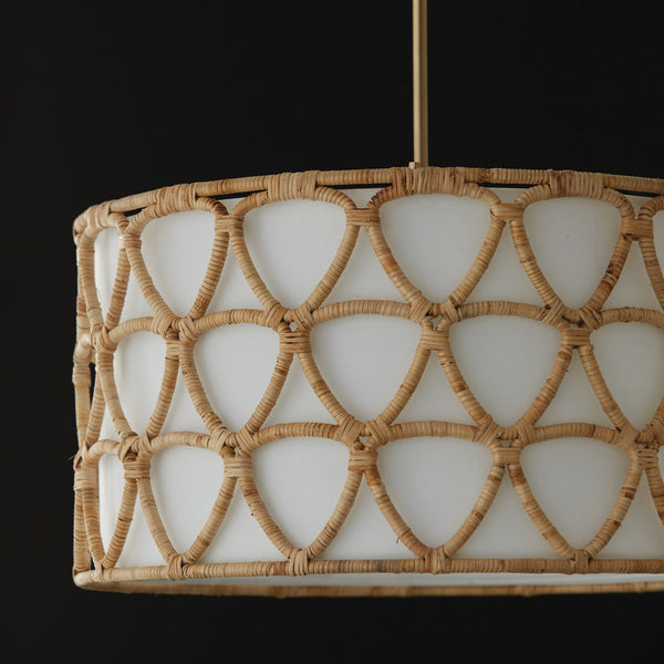 Four Light Pendant from the Tulum Collection in Matte Brass Finish by Capital Lighting