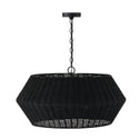 Six Light Pendant from the Boca Collection in Matte Black Finish by Capital Lighting