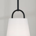 One Light Pendant from the Brody Collection in Matte Black Finish by Capital Lighting