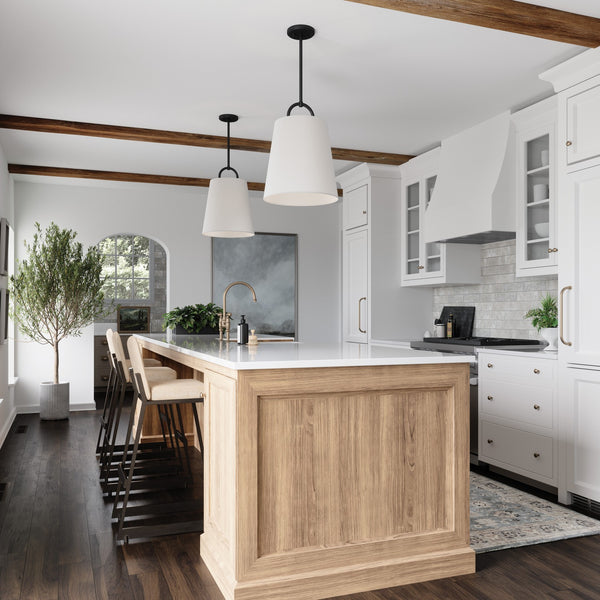 One Light Pendant from the Brody Collection in Matte Black Finish by Capital Lighting