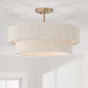 Four Light Pendant from the Delaney Collection in Matte Brass Finish by Capital Lighting