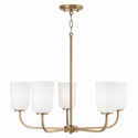 Five Light Chandelier from the Lawson Collection in Aged Brass Finish by Capital Lighting