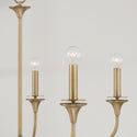 Five Light Chandelier from the Presley Collection in Aged Brass Finish by Capital Lighting