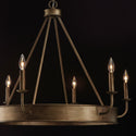 Six Light Chandelier from the Nole Collection in Mystic Luster Finish by Capital Lighting
