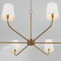 Six Light Chandelier from the Brody Collection in Aged Brass Finish by Capital Lighting
