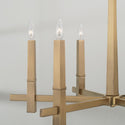 Six Light Chandelier from the Blake Collection in Aged Brass Finish by Capital Lighting