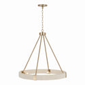 Four Light Chandelier from the Delaney Collection in Matte Brass Finish by Capital Lighting