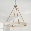 Four Light Chandelier from the Delaney Collection in Matte Brass Finish by Capital Lighting