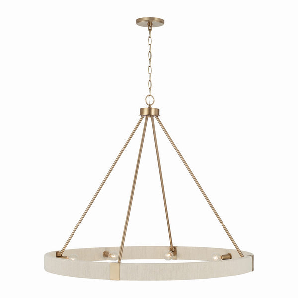 Eight Light Chandelier from the Delaney Collection in Matte Brass Finish by Capital Lighting