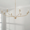 Eight Light Chandelier from the Dolan Collection in Matte Brass Finish by Capital Lighting