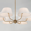 Six Light Chandelier from the Welsley Collection in Aged Brass Finish by Capital Lighting