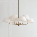 Eight Light Chandelier from the Welsley Collection in Aged Brass Finish by Capital Lighting