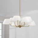 Eight Light Chandelier from the Welsley Collection in Aged Brass Finish by Capital Lighting