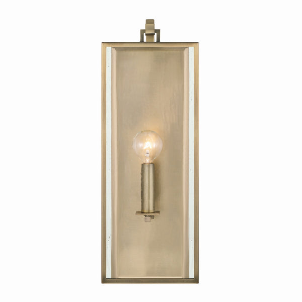 One Light Wall Sconce from the Rylann Collection in Aged Brass Finish by Capital Lighting