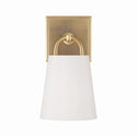 One Light Wall Sconce from the Brody Collection in Aged Brass Finish by Capital Lighting