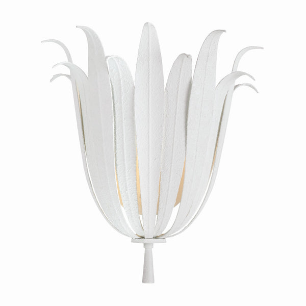 One Light Wall Sconce from the Eden Collection in Textured White Finish by Capital Lighting