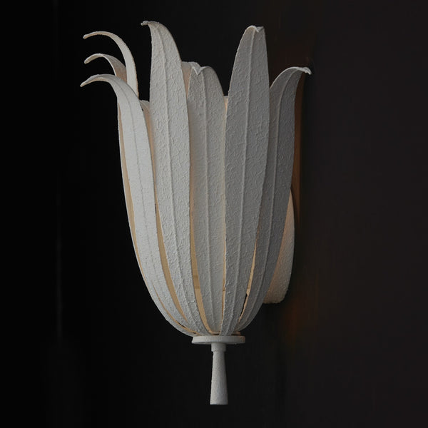 One Light Wall Sconce from the Eden Collection in Textured White Finish by Capital Lighting
