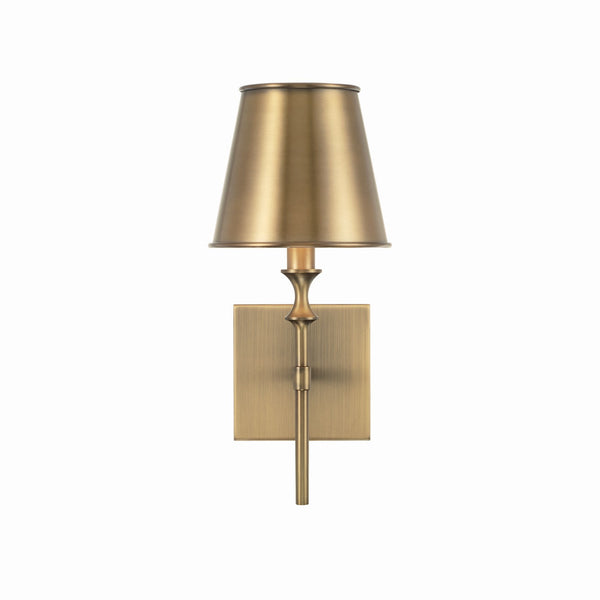 One Light Wall Sconce from the Whitney Collection in Aged Brass Finish by Capital Lighting
