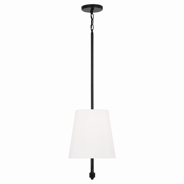 Two Light Island Pendant from the Brody Collection in Matte Black Finish by Capital Lighting
