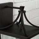 One Light Outdoor Wall Lantern from the Adair Collection in Black Finish by Capital Lighting