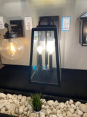 Three Light Outdoor Wall Lantern from the Leighton Collection in Black Finish by Capital Lighting (Clearance Display, Final Schedule)
