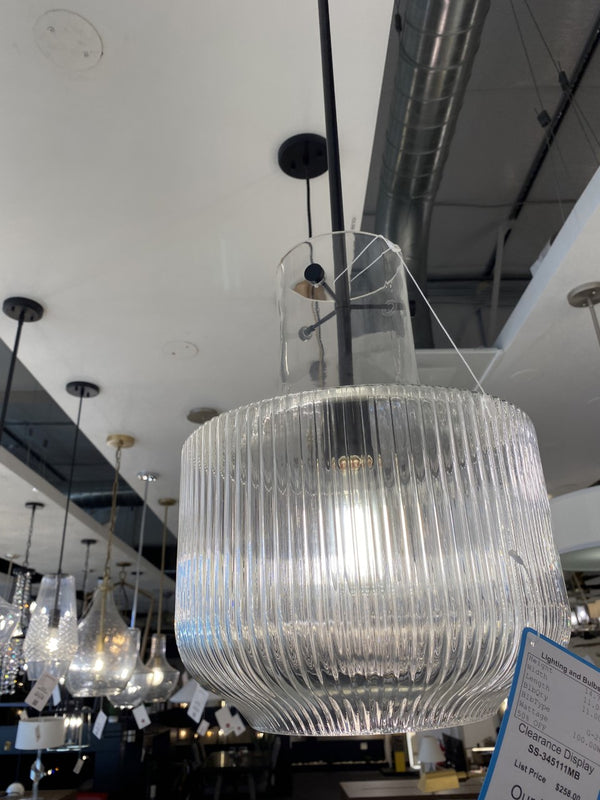 One Light Pendant from the Nyla Collection in Matte Black Finish by Capital Lighting (Clearance Display, Final Sale)