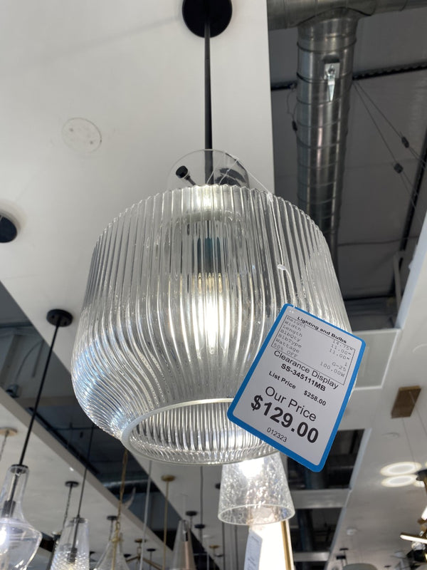One Light Pendant from the Nyla Collection in Matte Black Finish by Capital Lighting (Clearance Display, Final Sale)