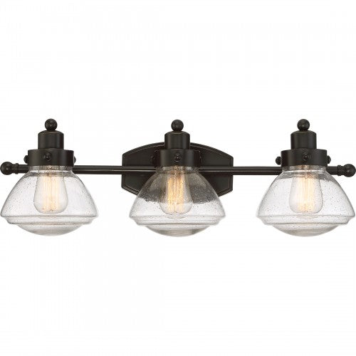 Scholar Three-Light Bath Light in Palladian Bronze by Quoizel