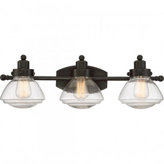 Scholar Three-Light Bath Light in Palladian Bronze by Quoizel