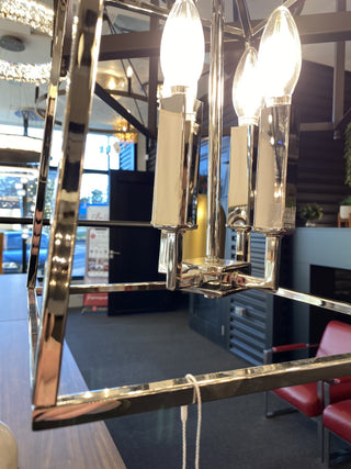 Four Light Foyer Pendant from the Thea Collection in Polished Nickel Finish by Capital Lighting (Clearance Display, Final Sale)