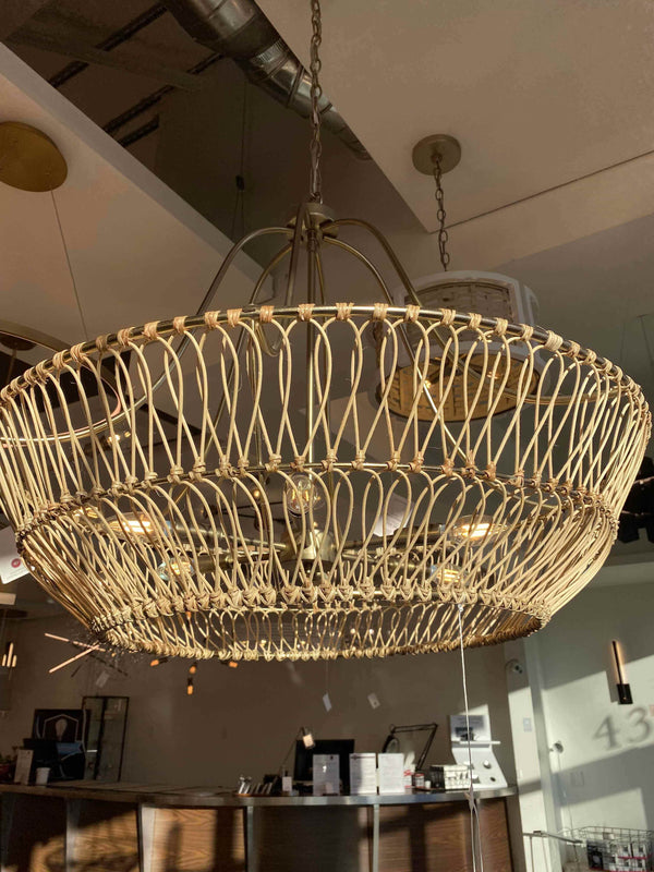 Six Light Chandelier from the Wren Collection in Matte Brass Finish by Capital Lighting (Clearance Display, Final Sale)